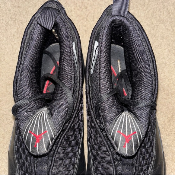 Nike Air Jordan Men’s Size 8 Retro 15 Stealth Black Sneakers Shoes 881429-001 - Picture 6 of 12